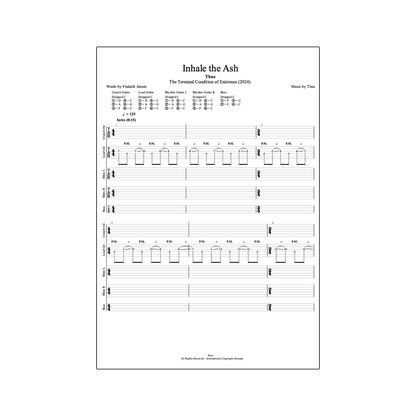 "The Terminal Condition of Existence" - Guitar & Bass Tabs